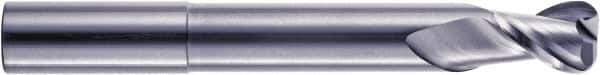 RobbJack - 1", 2 Flute, Single End, Solid Carbide, 0.03" Corner Radius End Mill - 6" OAL, 40° Helix, Right Hand Flute, 1" LOC, Right Hand Cut, 4" Extended Reach - Apex Tool & Supply