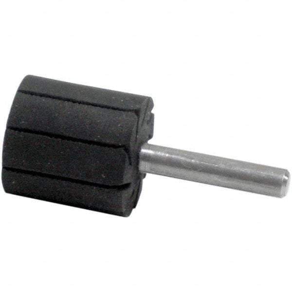 Dynabrade - 1" Wide x 1" Diam, Expander Wheel Spiral Band Drum - 1/4" Shank Diam, 12,000 RPM - Apex Tool & Supply