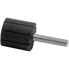 Dynabrade - 1" Wide x 1" Diam, Expander Wheel Spiral Band Drum - 1/4" Shank Diam, 12,000 RPM - Apex Tool & Supply