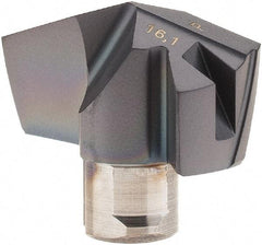 Iscar - Series ICP, 0.634" Diam Grade IC908 140° Replaceable Drill Tip - Carbide, TiAlN Finish, 16 Seat Size, Through Coolant - Apex Tool & Supply