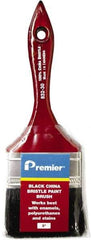 Premier Paint Roller - 3" Flat China Bristle General Purpose Paint Brush - 2-1/4" Bristle Length, 6-1/4" Wood Beavertail Handle - Apex Tool & Supply