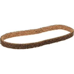 3M - 1/2" Wide x 12" OAL, Aluminum Oxide Abrasive Belt - Aluminum Oxide, Coarse, Nonwoven, Series SC-BS - Apex Tool & Supply
