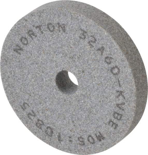 Norton - 60 Grit Aluminum Oxide Type 1 Internal Grinding Wheel - 3" Diam x 1/2" Hole x 1/2" Thick, 10,825 Max RPM, Type 1 Medium Grade, K Hardness, Vitrified Bond, One-Side Recess - Apex Tool & Supply