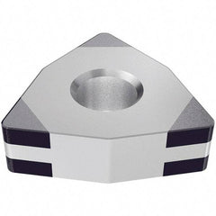Iscar - WNGA431 TMC Grade IB55 CBN Turning Insert - Uncoated, 80° Trigon, 1/2" Inscr Circle, 3/16" Thick, 1/64" Corner Radius - Apex Tool & Supply