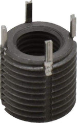 Recoil - M10x1.25 Internal, M16x1.50 External, 16mm Insert Length, Heavy Duty Keylocking Thread Inserts - Carbon Steel, Zinc Phosphate Finish, Grade C1215 - Apex Tool & Supply