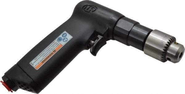 Ingersoll-Rand - 1/4" Keyed Chuck - Pistol Grip Handle, 2,800 RPM, 11 CFM, 0.25 hp, 90 psi - Apex Tool & Supply