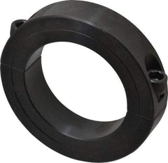 Climax Metal Products - 2-9/16" Bore, Steel, Two Piece Two Piece Split Shaft Collar - 3-7/8" Outside Diam, 7/8" Wide - Apex Tool & Supply