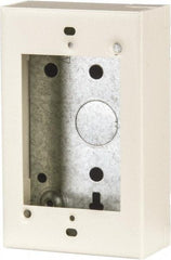Wiremold - 1 Gang, (4) 1/2" Knockouts, Steel Rectangle Device Box - 4-5/8" Overall Height x 2-13/16" Overall Width x 1-3/8" Overall Depth - Apex Tool & Supply
