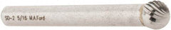 M.A. Ford - 5/16" Cut Diam, 1/4" Shank Diam, Ball Head Single Cut Burr - Carbide, Radius End, 9/32" LOC, 2-9/32" OAL - Apex Tool & Supply