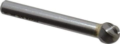 M.A. Ford - 3/8" Cut Diam, 1/4" Shank Diam, Ball Head Single Cut Burr - Carbide, Radius End, 5/16" LOC, 2-5/16" OAL - Apex Tool & Supply