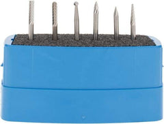 M.A. Ford - 6 Piece, 1/8" Shank Burr Set - Tungsten Carbide, Multiple Head Shape - Apex Tool & Supply