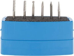 M.A. Ford - 6 Piece, 1/8" Shank Burr Set - Tungsten Carbide, Multiple Head Shape - Apex Tool & Supply