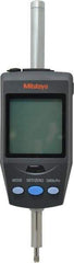 Mitutoyo - 0 to 30.4mm Range, 0.00002, 0.00005, 0.0001, 0.0002 & 0.0005" Graduation, Electronic Drop Indicator - Accurate to 0.0015mm, English & Metric System, LCD Display - Apex Tool & Supply