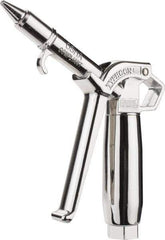 Coilhose Pneumatics - 150 Max psi High Flow Conical Nozzle Pistol Grip Blow Gun - 1/4 NPT, 4" Tube Length, Chrome Plated Aluminum & Brass - Apex Tool & Supply