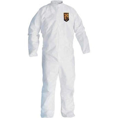 KleenGuard - Size XL SMS General Purpose Coveralls - White, Zipper Closure, Open Cuffs, Open Ankles, Seamless - Apex Tool & Supply