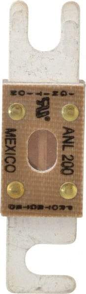 Cooper Bussmann - 200 Amp Non-Time Delay Fast-Acting Forklift & Truck Fuse - 125VAC, 80VDC, 3.18" Long x 0.75" Wide, Littelfuse CNL200, Bussman ANL-200, Ferraz Shawmut CNL200 - Apex Tool & Supply