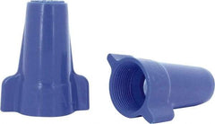 Ideal - 3, 12 to 1, 6 + 2, 8 AWG, 600 Volt, Flame Retardant, Wing Twist on Wire Connector - Blue, 221°F - Apex Tool & Supply