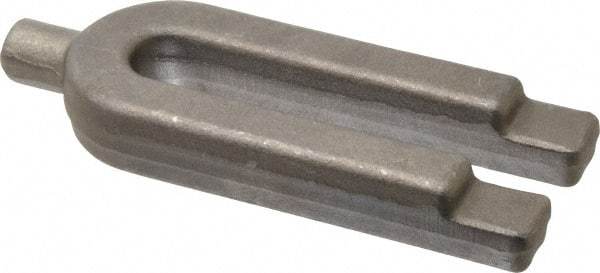 Gibraltar - 2" Wide x 7/8" High, Forged Steel, U Shaped Strap Clamp - 11/16" Stud, 5-1/2" Travel, 6" OAL, 5-1/2" Slot Length, 11/16" Slot Width - Apex Tool & Supply