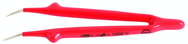 6" OAL INSULATED TWEEZERS ANGLED - Apex Tool & Supply