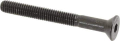 Value Collection - #10-32 UNF Hex Socket Drive, 82° Flat Screw - Alloy Steel, Black Oxide Finish, Partially Threaded, 1-3/4" OAL - Apex Tool & Supply