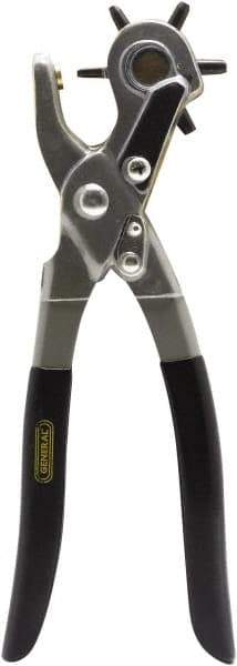 General - 5/64", 3/32", 7/64", 1/8", 5/32" & 3/16" Revolving Punch Pliers Punch - 1/8 to 3/8" Range - Apex Tool & Supply