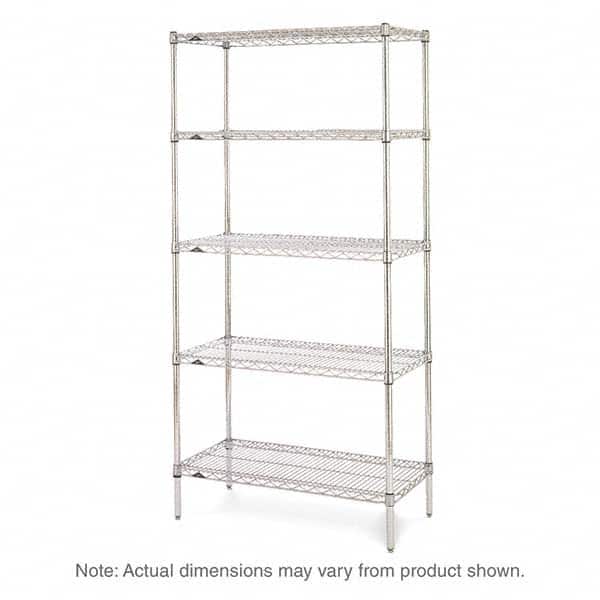 Metro - 2,000 Lb Capacity 5 Shelf Wire Shelving - Starter Unit - Apex Tool & Supply