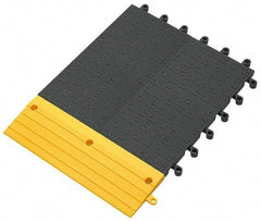 Wearwell - 18" Long x 18" Wide x 7/8" Thick, Anti-Fatigue Modular Matting Solid Grid - Male & Female, 4 Interlocking Sides, Charcoal, For Dry & Wet Areas, Series 556 - Apex Tool & Supply