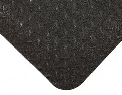 Wearwell - 3' Long x 2' Wide, Dry Environment, Anti-Fatigue Matting - Black, Vinyl with Nitrile Blend Base, Beveled on 4 Sides - Apex Tool & Supply