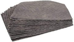 PRO-SAFE - 30 Gal Capacity per Package, Universal Pad - 17" Long x 15" Wide, Gray, Polypropylene - Apex Tool & Supply