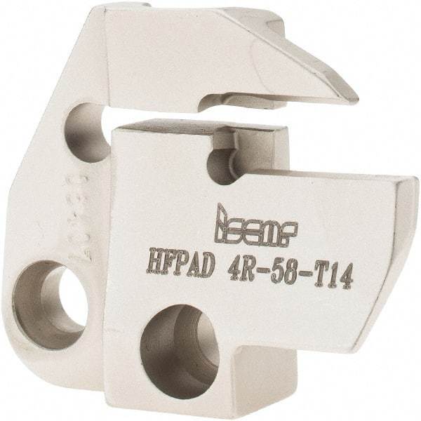Iscar - Right Hand Cut, 4mm Insert Width, Cutoff & Grooving Support Blade for Indexables - 14mm Max Depth of Cut, 5.8mm Head Projection - Apex Tool & Supply