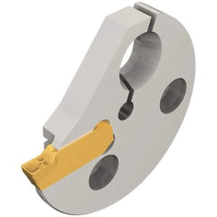 Iscar - Left Hand Cut Indexable Grooving Cartridge - GIPI, GIPI-RX/LX, TIPI-MT, TIPI-WT Insert Style - Apex Tool & Supply