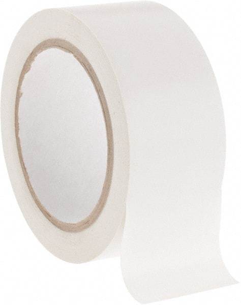 NMC - White Solid Color Vinyl Tape - 2" Wide x 108' Long x 0.002" Thick, General Traffic - Apex Tool & Supply