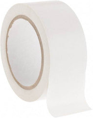 NMC - White Solid Color Vinyl Tape - 2" Wide x 108' Long x 0.002" Thick, General Traffic - Apex Tool & Supply