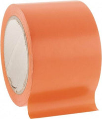 NMC - Orange Solid Color Vinyl Tape - 3" Wide x 108' Long x 0.002" Thick, General Traffic - Apex Tool & Supply