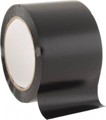 NMC - Black Solid Color Vinyl Tape - 3" Wide x 108' Long x 0.002" Thick, General Traffic - Apex Tool & Supply