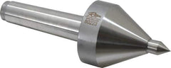 Riten - MT3 Taper Shank, 2-1/4" Head Diam 330 Lb Capacity Live Center - 5,000 Max RPM, 3-3/16" Head Length, 1/2" Point Diam, 3/4" Point Len, 330 Lb Max Workpc, 3-3/16" OAL, Pipe Nose Point - Apex Tool & Supply