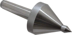 Riten - MT4 Taper Shank, 3-1/2" Head Diam 1,165 Lb Capacity Live Center - 3,500 Max RPM, 3-7/8" Head Length, 3/4" Point Diam, 1-1/8" Point Len, 1,165 Lb Max Workpc, 3-7/8" OAL, Pipe Nose Point - Apex Tool & Supply