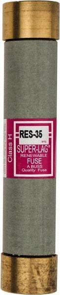 Cooper Bussmann - 600 VAC, 35 Amp, Time Delay Renewable Fuse - Fuse Holder Mount, 5-1/2" OAL, 10 (RMS) kA Rating, 1-1/16" Diam - Apex Tool & Supply