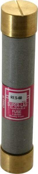 Cooper Bussmann - 600 VAC, 60 Amp, Time Delay Renewable Fuse - Fuse Holder Mount, 5-1/2" OAL, 10 (RMS) kA Rating, 1-1/16" Diam - Apex Tool & Supply