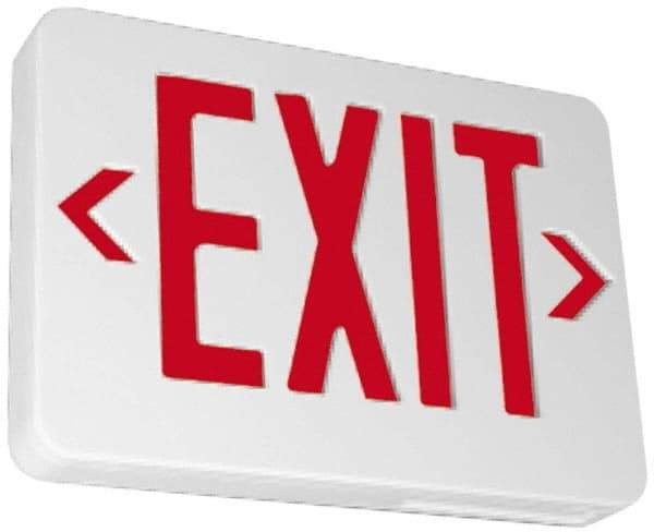 NMC - White, LED, Illuminated Exit Sign - Apex Tool & Supply