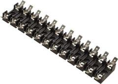 Cooper Bussmann - 12 Pole, 300 VAC/VDC, 30 Amp, Bolt-in Fuse Block - 1/4 Inch Diameter x 1-1/4 Inch Fuse Length, 2 Inch Long x 7-3/8 Inch Wide x 14.3mm High Block, 266°F - Apex Tool & Supply
