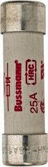 Cooper Bussmann - 500 VAC, 25 Amp, Fast-Acting Semiconductor/High Speed Fuse - 50.8mm OAL, 200 (RMS), 50 at DC kA Rating, 9/16" Diam - Apex Tool & Supply
