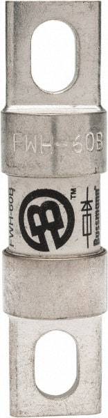 Cooper Bussmann - 500 VAC/VDC, 60 Amp, Fast-Acting Semiconductor/High Speed Fuse - Bolt-on Mount, 3-3/16" OAL, 200 (RMS Symmetrical), 50 at DC kA Rating, 13/16" Diam - Apex Tool & Supply