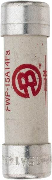 Cooper Bussmann - 690 VAC (IEC), 700 VAC (UL), 800 VDC, 15 Amp, Fast-Acting Semiconductor/High Speed Fuse - 50.8mm OAL, 200 (RMS), 50 at DC kA Rating, 9/16" Diam - Apex Tool & Supply