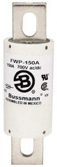 Cooper Bussmann - 700 VAC/VDC, 150 Amp, Fast-Acting Semiconductor/High Speed Fuse - Stud Mount Mount, 5-3/32" OAL, 200 (RMS), 50 at DC kA Rating, 1-1/2" Diam - Apex Tool & Supply