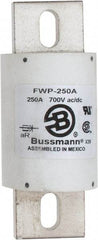 Cooper Bussmann - 700 VAC/VDC, 250 Amp, Fast-Acting Semiconductor/High Speed Fuse - Stud Mount Mount, 5-3/32" OAL, 200 (RMS), 50 at DC kA Rating, 2" Diam - Apex Tool & Supply