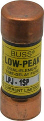 Cooper Bussmann - 300 VDC, 600 VAC, 1 Amp, Time Delay General Purpose Fuse - Fuse Holder Mount, 2-1/4" OAL, 100 at DC, 300 at AC (RMS) kA Rating, 13/16" Diam - Apex Tool & Supply