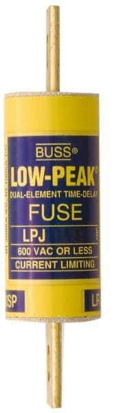 Cooper Bussmann - 300 VDC, 600 VAC, 110 Amp, Time Delay General Purpose Fuse - Bolt-on Mount, 5-3/4" OAL, 100 at DC, 300 at AC (RMS) kA Rating, 1-5/8" Diam - Apex Tool & Supply