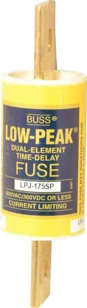 Cooper Bussmann - 300 VDC, 600 VAC, 175 Amp, Time Delay General Purpose Fuse - Bolt-on Mount, 5-3/4" OAL, 100 at DC, 300 at AC (RMS) kA Rating, 1-5/8" Diam - Apex Tool & Supply