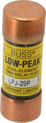 Cooper Bussmann - 300 VDC, 600 VAC, 2 Amp, Time Delay General Purpose Fuse - Fuse Holder Mount, 2-1/4" OAL, 100 at DC, 300 at AC (RMS) kA Rating, 13/16" Diam - Apex Tool & Supply